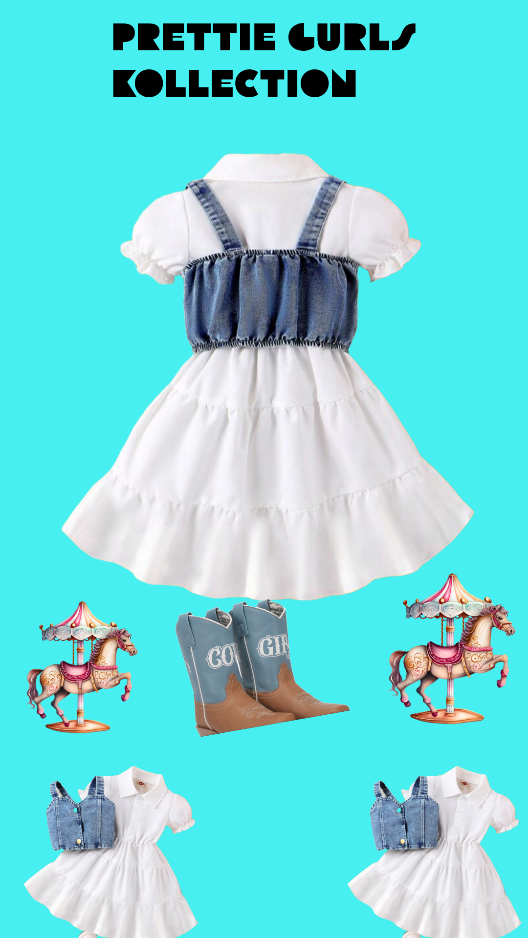 Prettie Gurls Kollection Cowgirl Dresses